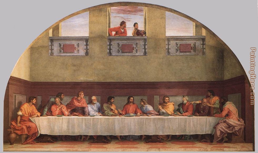 The Last Supper painting - Andrea del Sarto The Last Supper art painting
